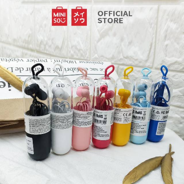 Miniso Capsule colorful music Earphone Noise Cancelling Awet