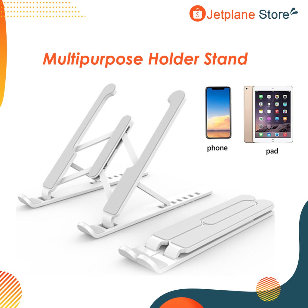 FOLDING STAND HOLDER HANDPHONE IPAD DUDUKAN LIPAT ADJUSTABLE