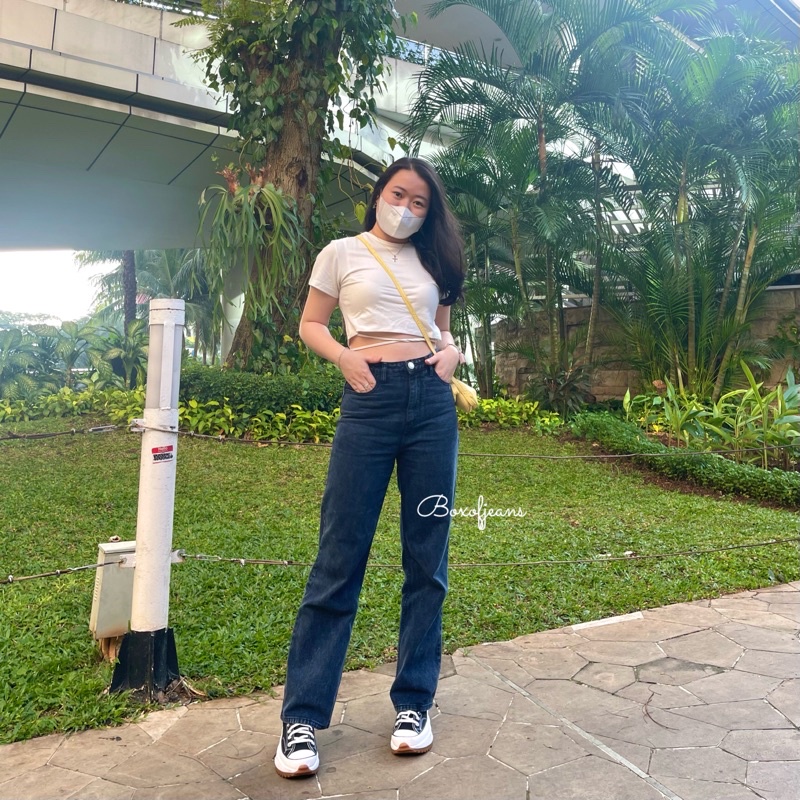 Boxofjeans - Hotty Cullote Jeans - SNOW BLUE BLACK