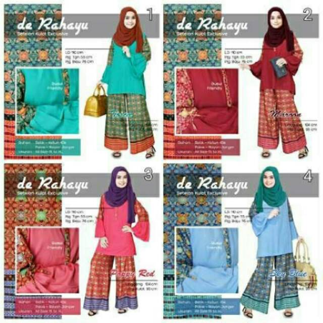 Setelan kulot batik