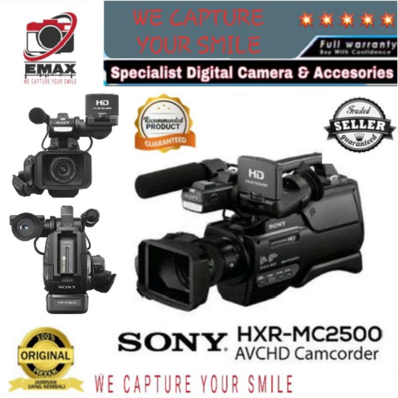 SONY HXR MC2500 Shoulder Mount AVCHD Camcorder Sony MC2500 Handycam Sony MC 2500 Wifi Connectivity