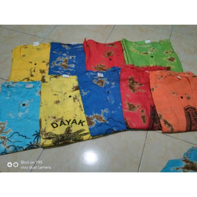 Setelan baju barong/ setelan baju khas bali / baju barong anak / baju pantai anak / khas bali