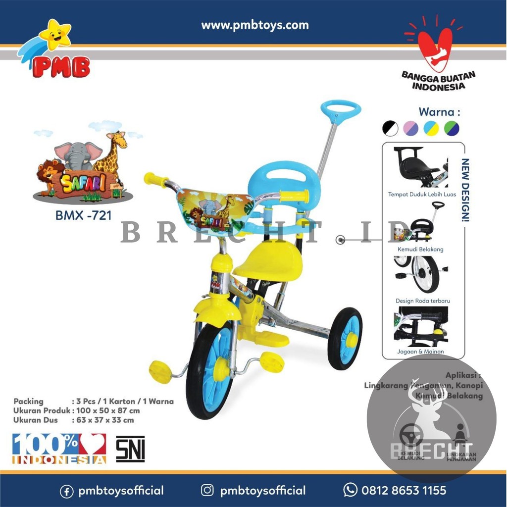 Sepeda Anak Roda Tiga BMX 721 Safari