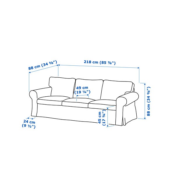 Sofa ektorp 3 seater/ektorp 2 seater/Ektorp chaise longe FREE GIFT-7
