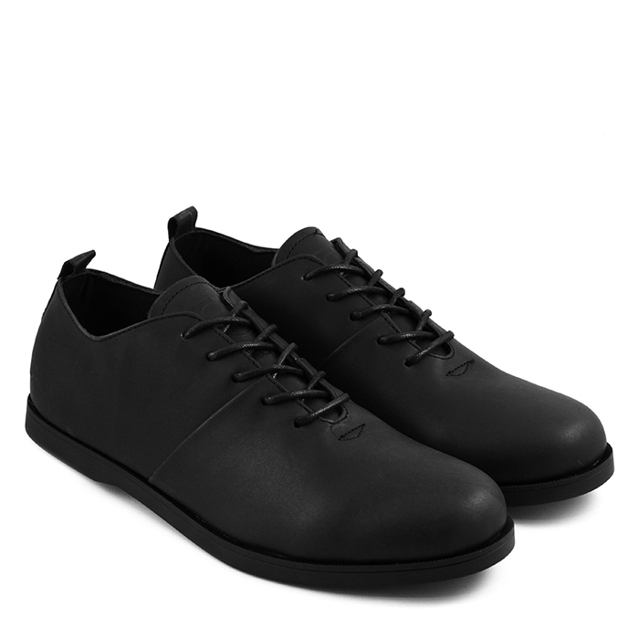 SAUQI - Sepatu Pria Sauqi Vegas Hitam Sepatu Kasual Formal Kulit Asli