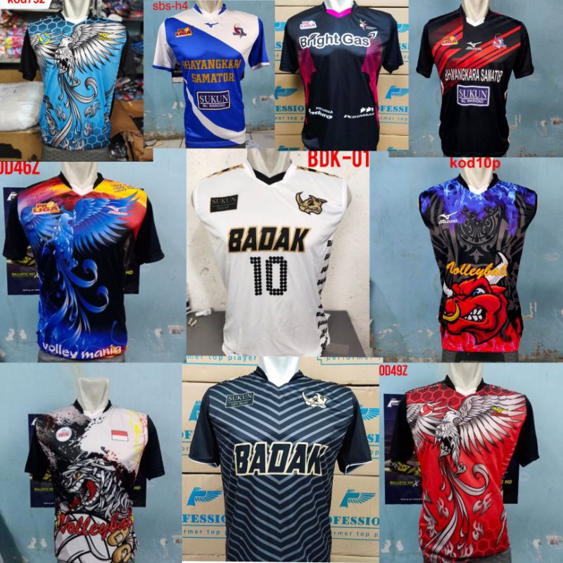 COD kaos voli jersey / kaos voli proliga / baju voli printing badak