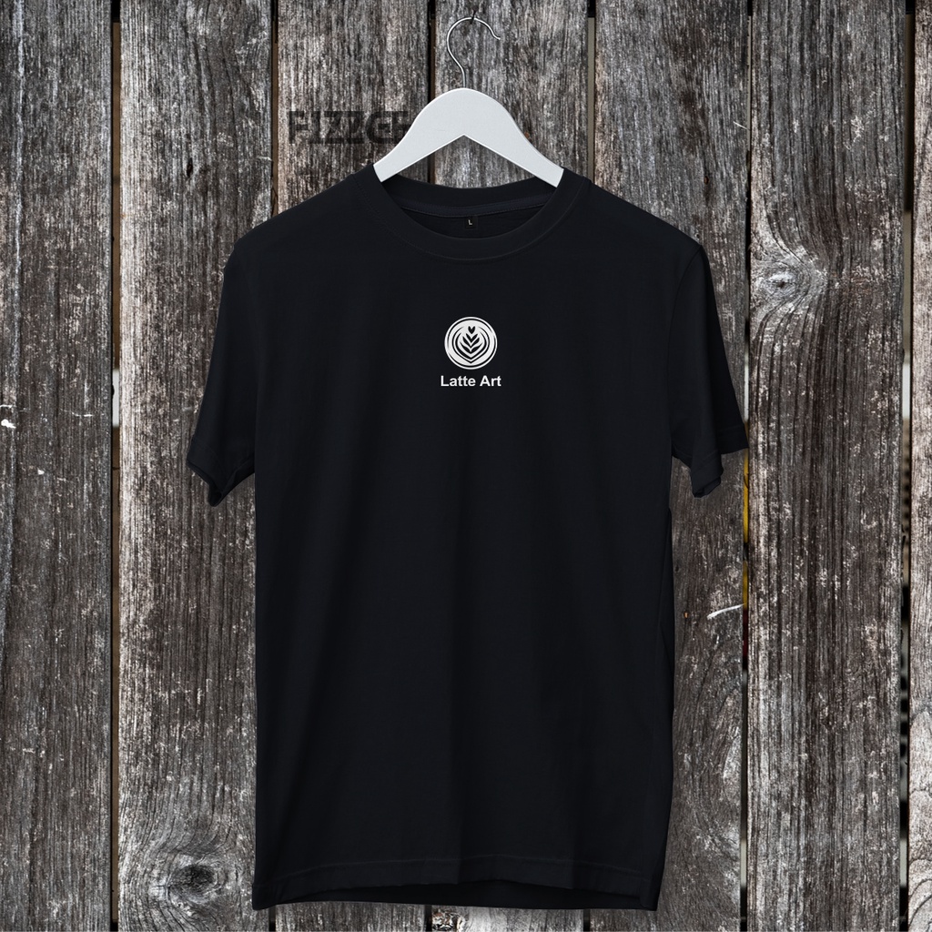 Kaos Distro Pria Motif Latte Art / Baju Unisex Distro Pria dan Wanita / Kaos Pria Keren Murah