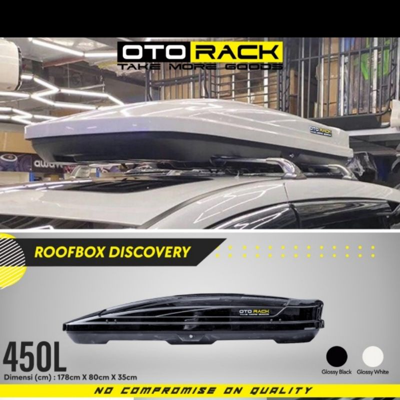 RBX- OTORACK ROOF BOX DISCOVERY SERIES KAPASITAS 450L ROOFBOX MODEL DISCOVERY SERIES (SUDAH TERMASUK