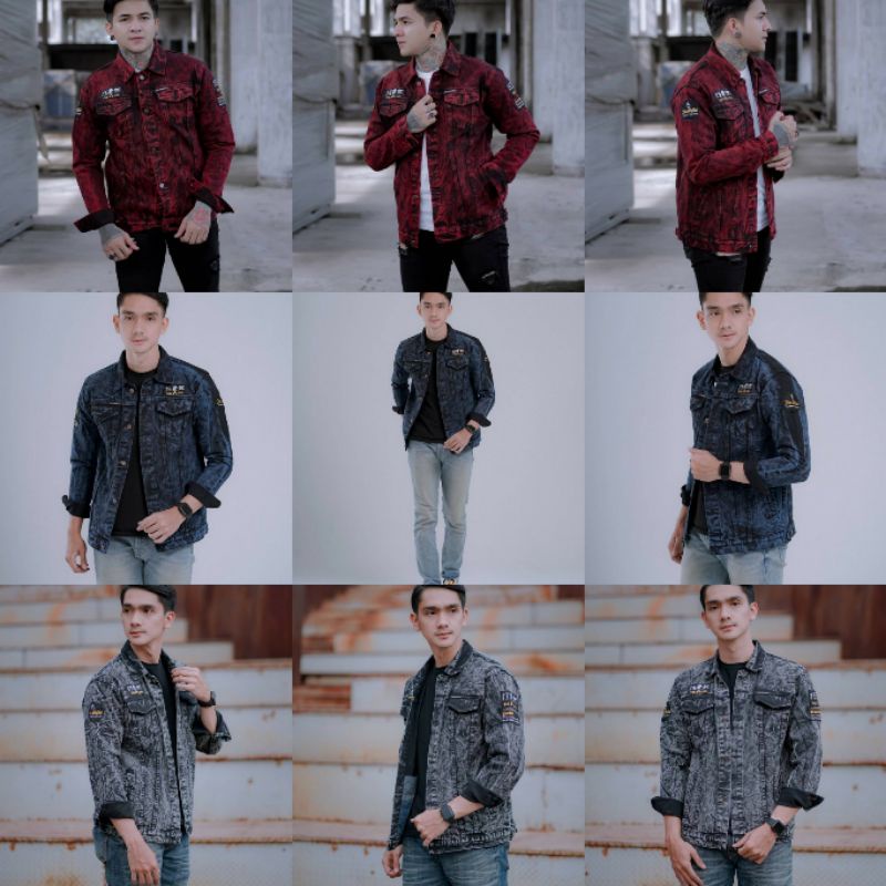 JAKET JEANS SANDWASH THE BOJIEL - JAKET LEVIS COWOK - JAKET UNISEX - FASHION COWOK