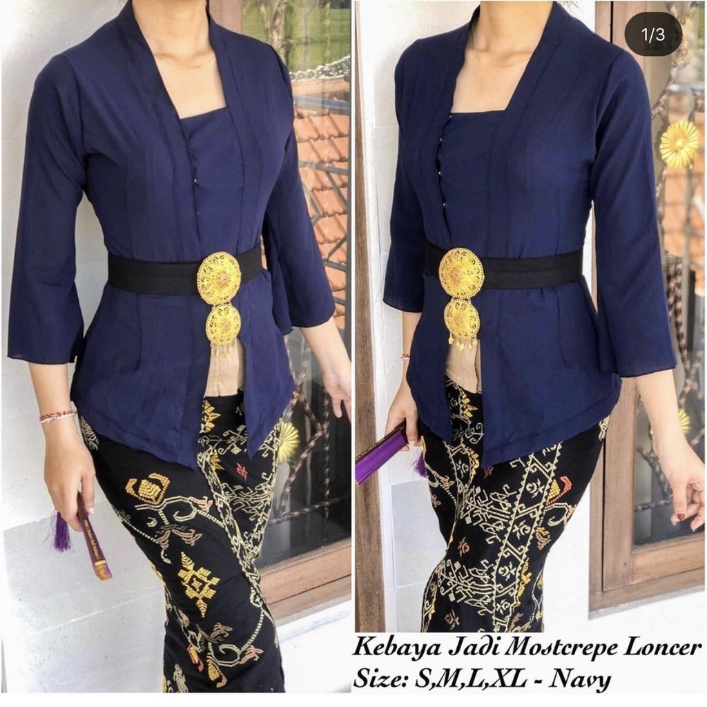 Setelan Kebaya Bali Mostcrepe Lengan Lonceng