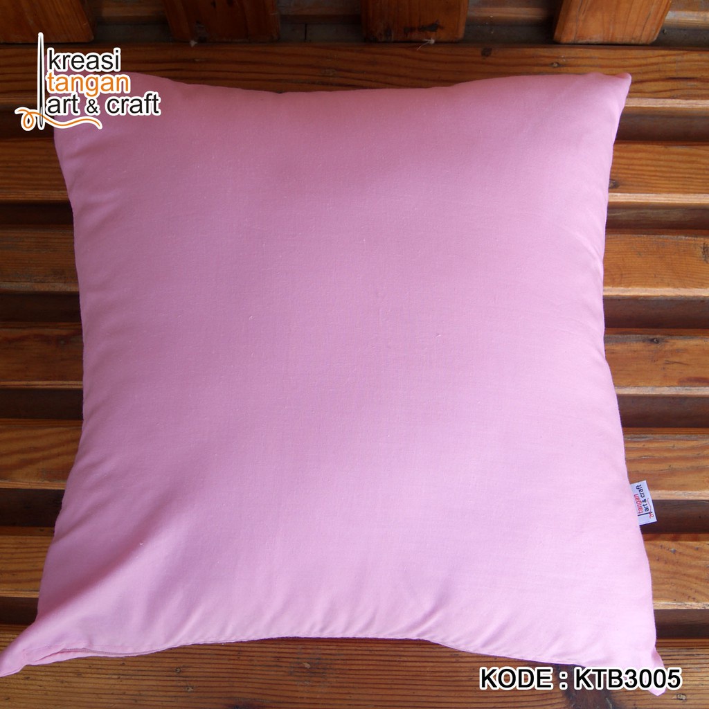 SARUNG BANTAL SOFA POLOS 30x50, 40x40, 45x45, 50x50, 60x60, 70x70 Pink Light KTB3005