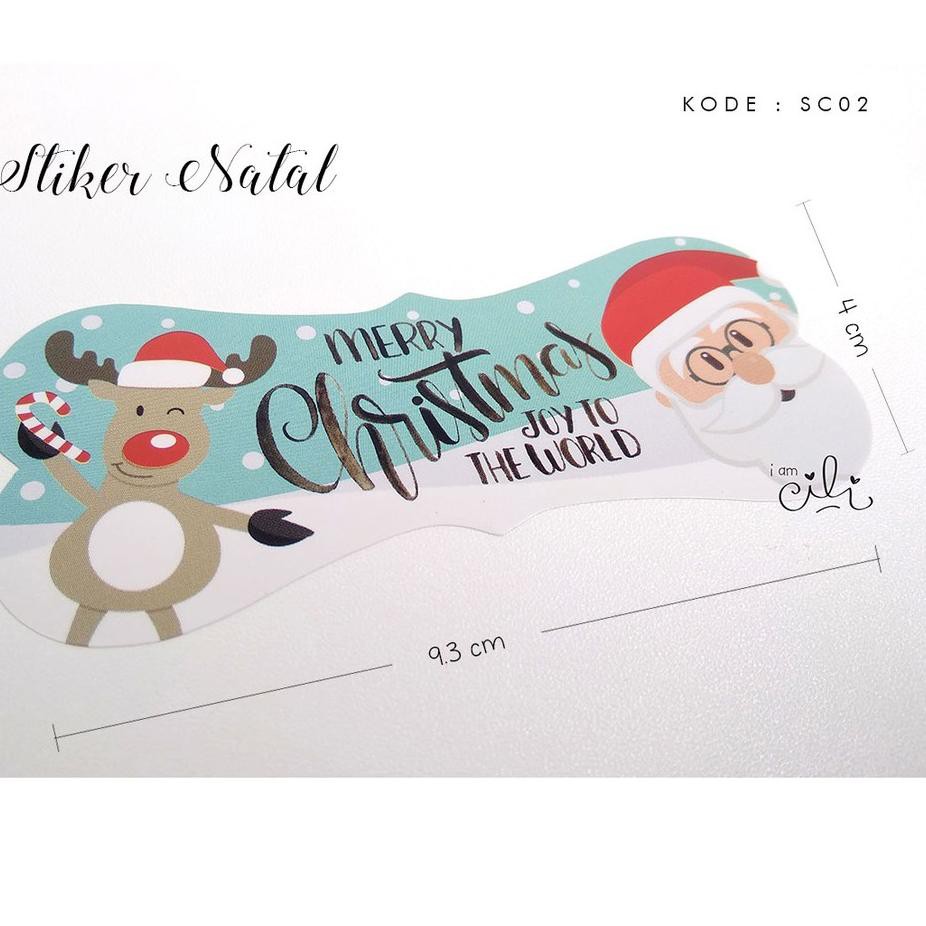 

Banyak Dipakai.. (SC01/SC02)Stiker Tema Natal untuk Kue Kering Toples paperbag box original iamcili