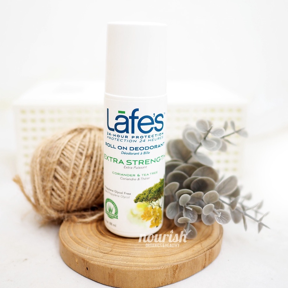 Lafes Deodorant Roll On Extra Strength (Coriander &amp; Tea Tree) 88ml