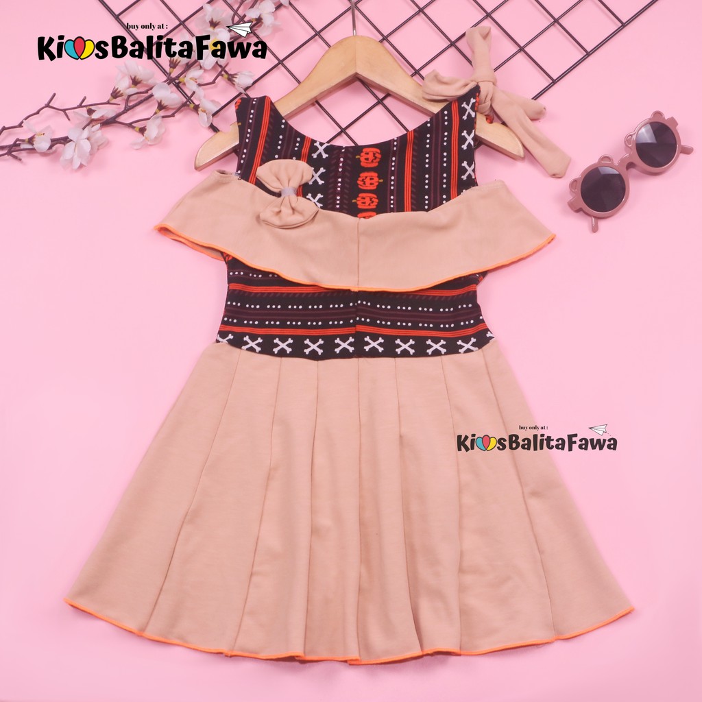 Dress Rachel uk Bayi 3-12 Bulan / Dres Model Kensi Baju Baby Perempuan Export Quality Gaun Pesta babycinnamon