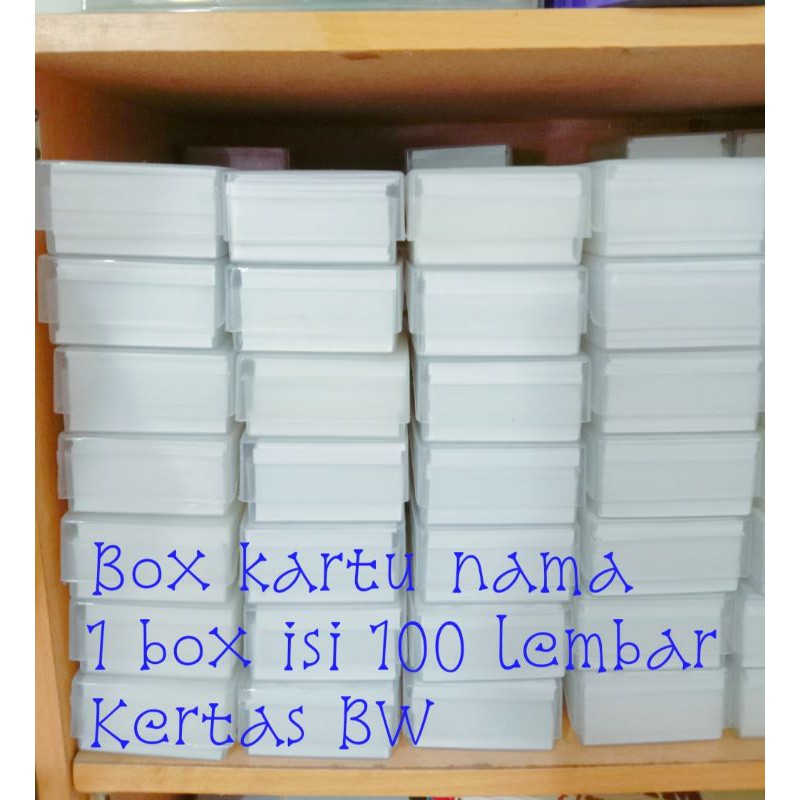 

Box kartu nama 1 box isi 100 lembar kertas BW