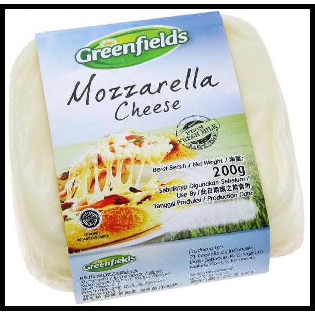 Greenfield Keju Mozzarella  200Gr Shopee Indonesia