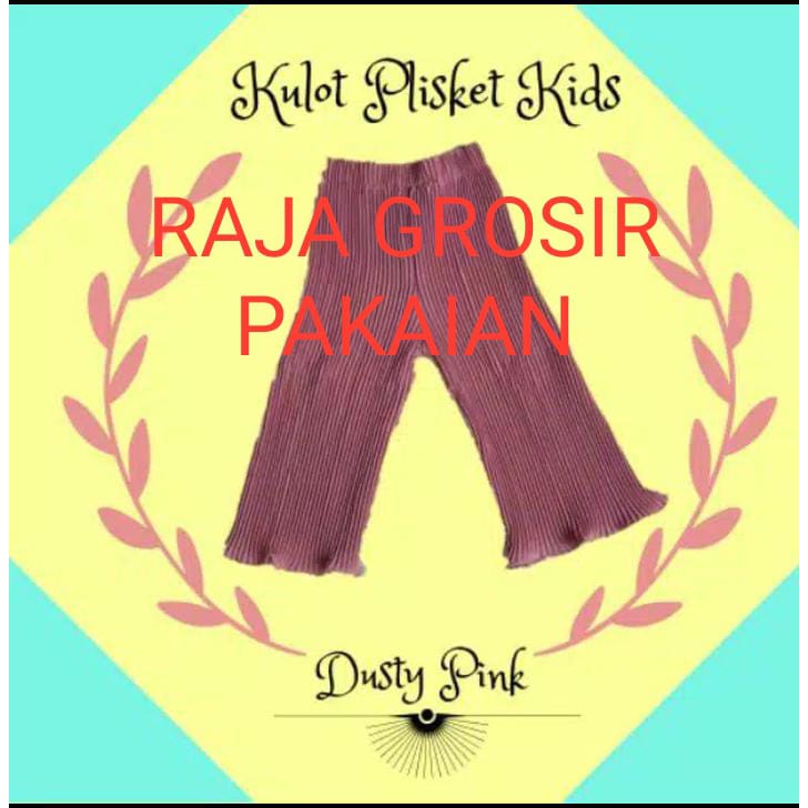 Celana Kulot Plisket Anak Premium / Celana Anak / Kulot Plisket Anak Murah
