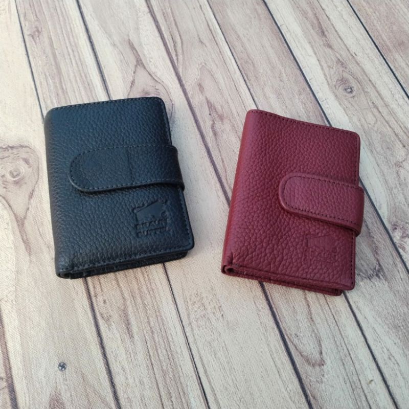 Dompet Kartu Atm 100%Asli KuLit Sapi/Dompet kancing Kartu Kredit