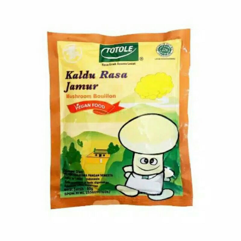 Totole Kaldu Jamur Vegan Food HALAL 40gr , 80gr /200gr