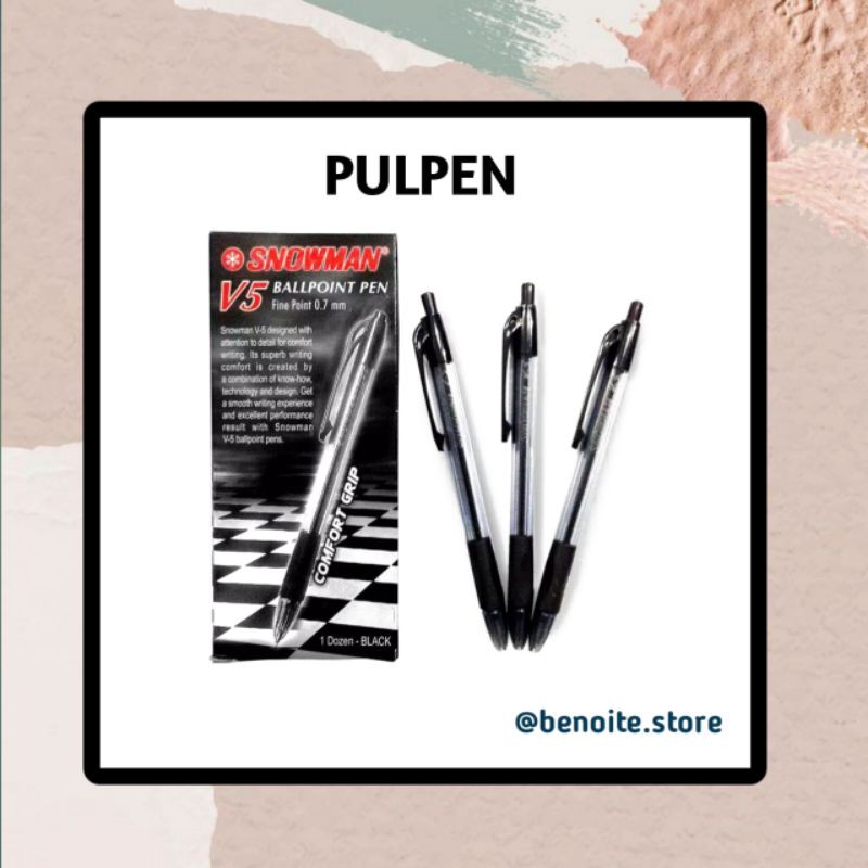 

pulpen snowman V5