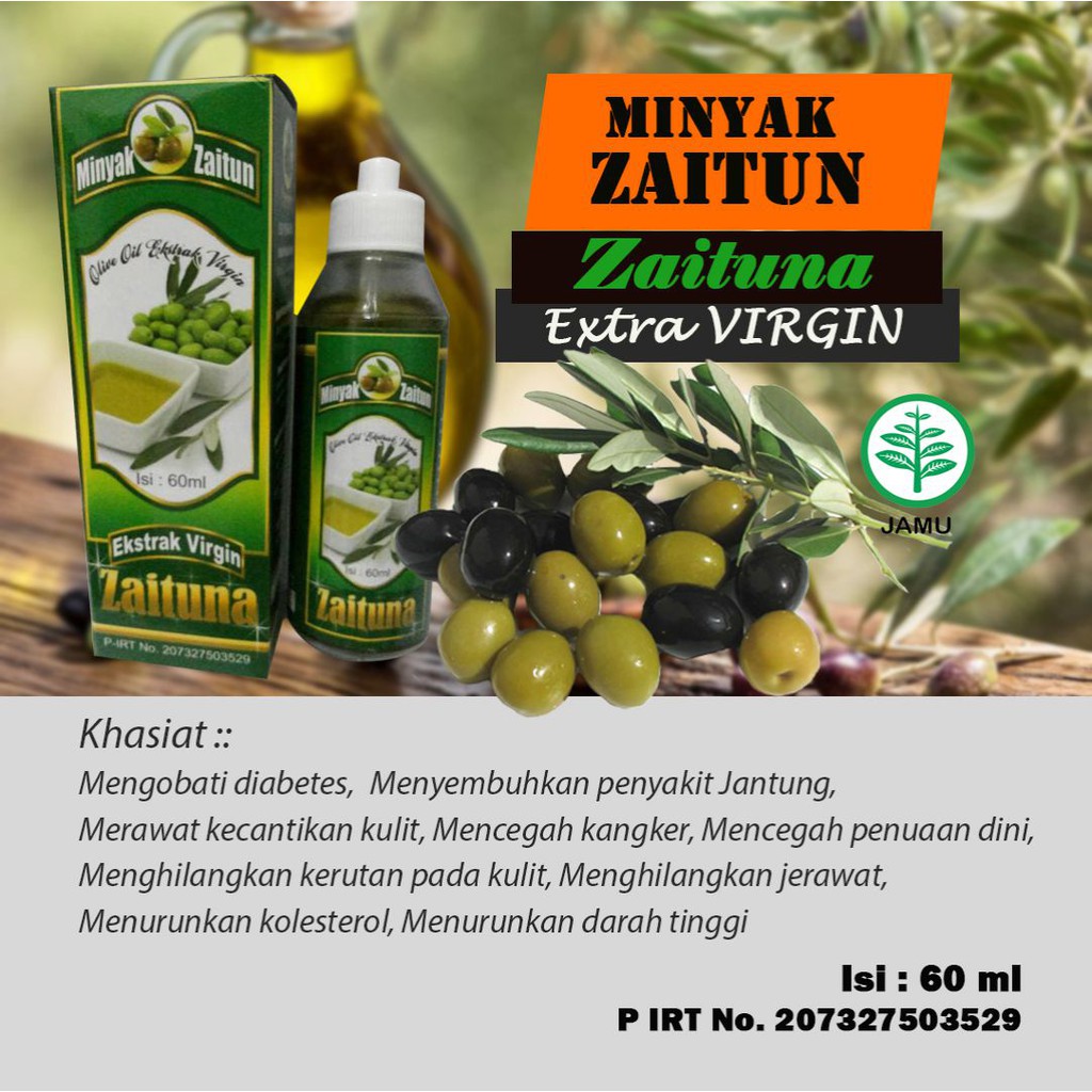 Minyak Zaitun Extra Virgin Zaituna Menghilangkan Kerutan Pada Kulit 60 Ml Shopee Indonesia