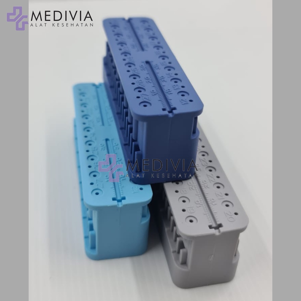 endoblock endo block / dental endo gauge / pengukur jarum mm kfile/ penggaris endo / file ruler endodontic