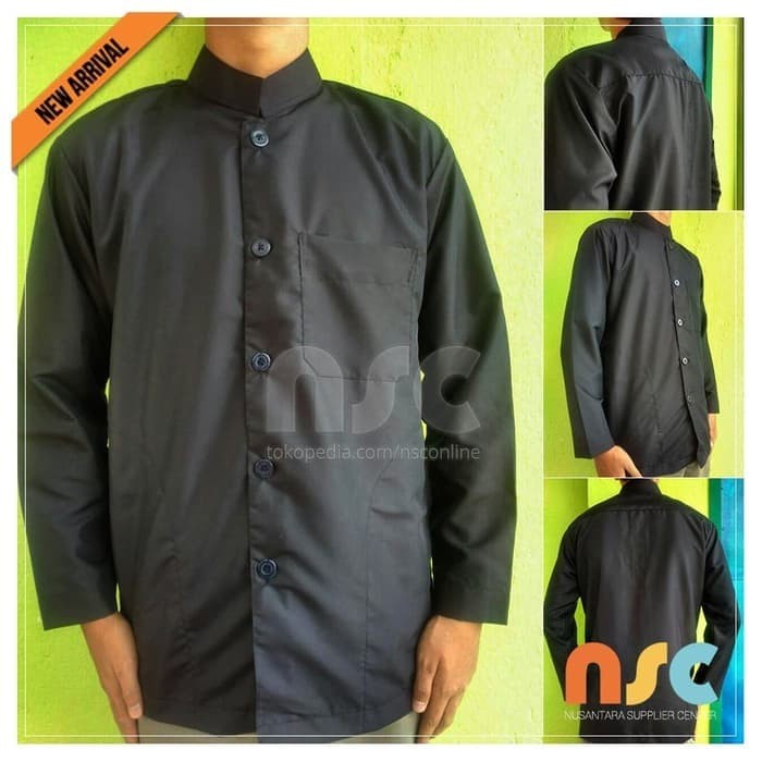 Baju Koko Deskripsi NEW Baju Koko Warna Hitam Pria Muslim Dewasa Tangan Panjang 
Desain Baru
Baju Ko