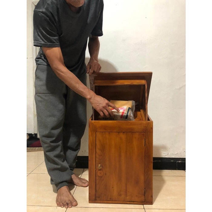 KOTAK POS PAKET BARANG BESAR UNIK ANTIK KAYU