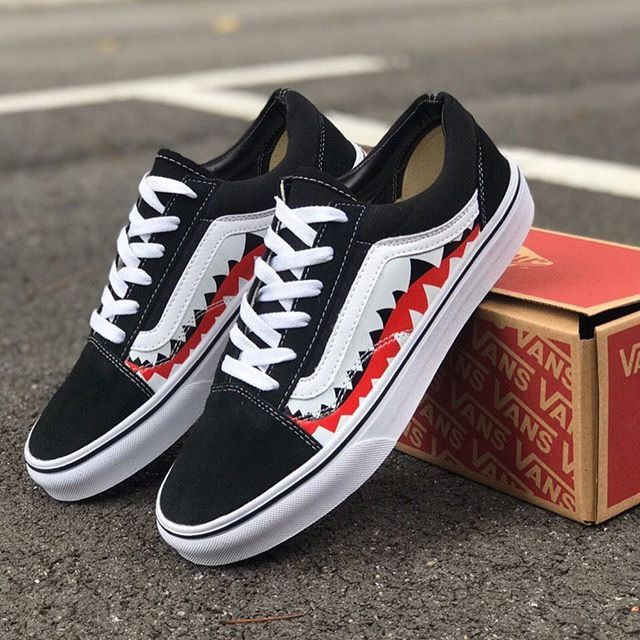 shark mouth vans