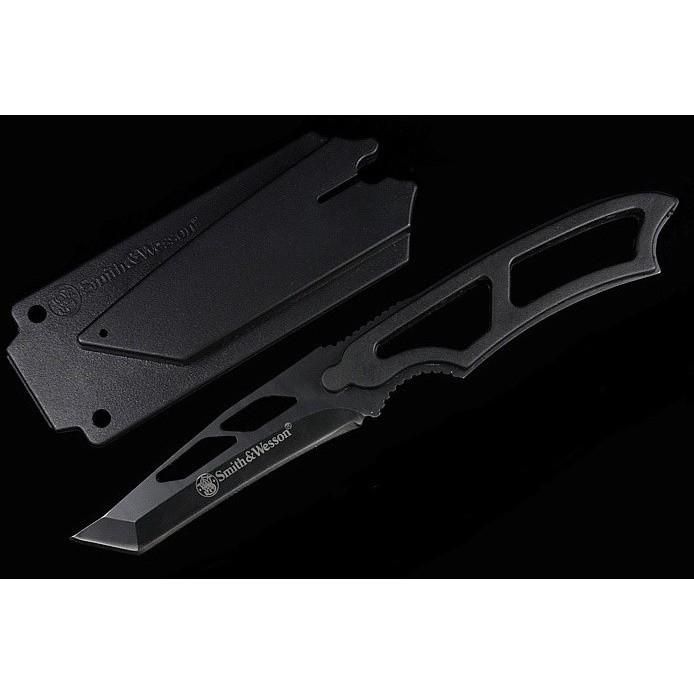 KNIFEZER Smith & Wesson Sentinel Pisau Self Defense Knife - SW990