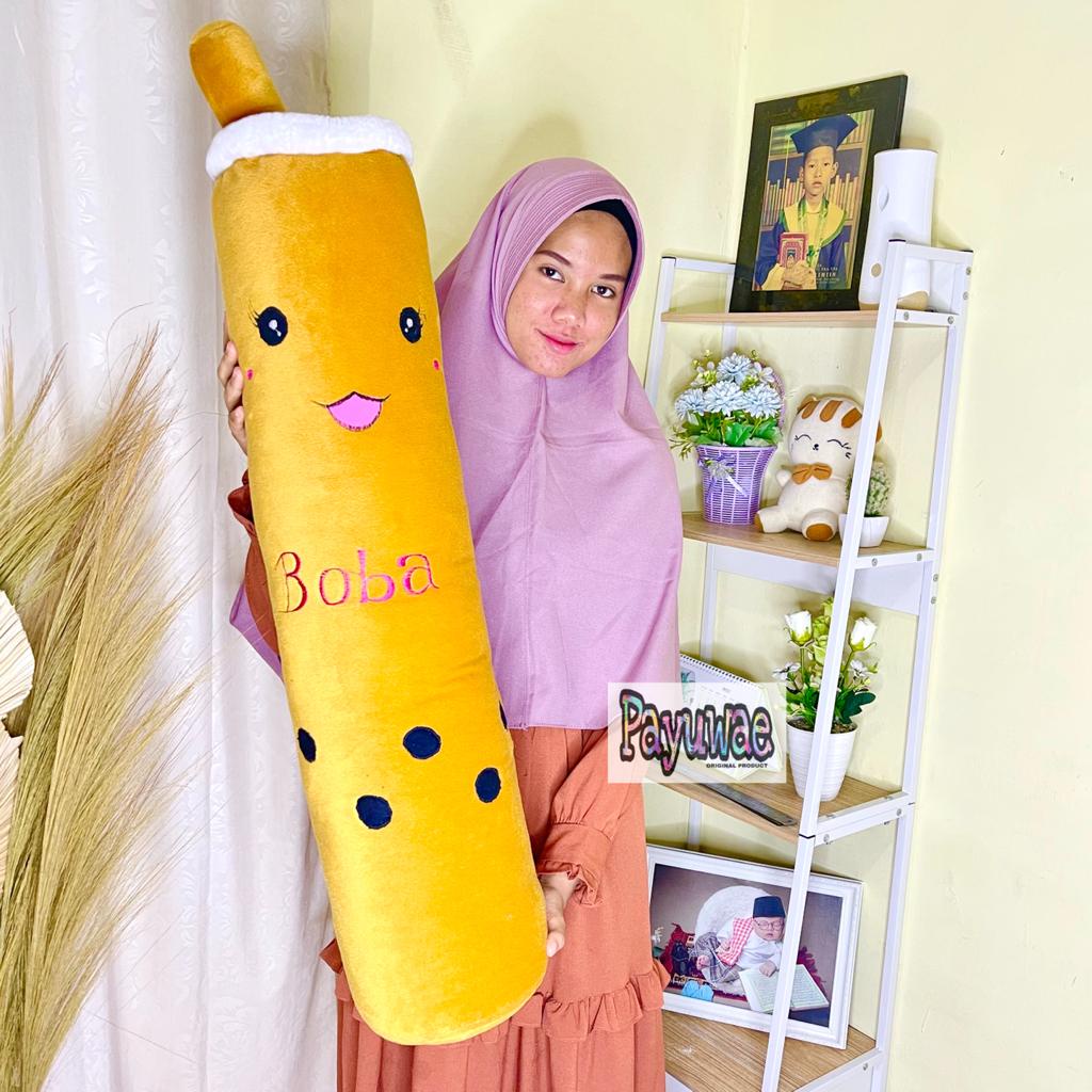 Guling Karakter Boneka Boba Size Dewasa Tinggi 95cm Bahan Halus Lembut