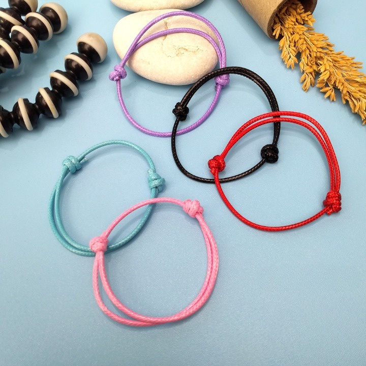 [COD] Gelang Model Batu Rel Bambu Warna Tali mute polos | Gelang Warna Warni Gelang Anak Dewasa || Gelang Pria Wanita