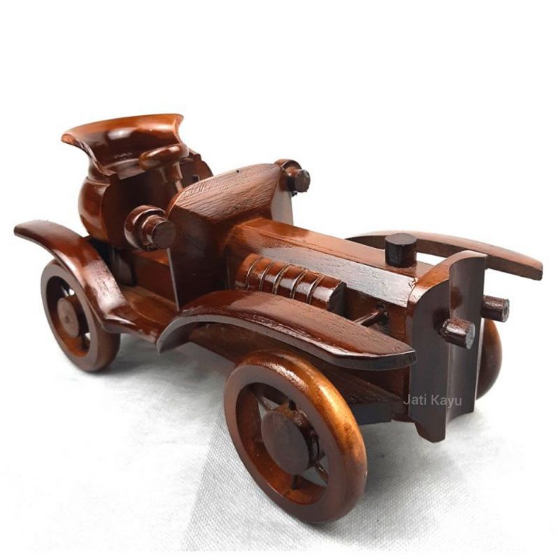 Hiasan Pajangan Mobil Miniatur Duesenberg Asli Jati Lama