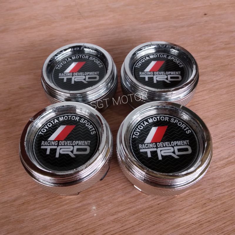 tutup velg racing dop roda racing TRD chrome