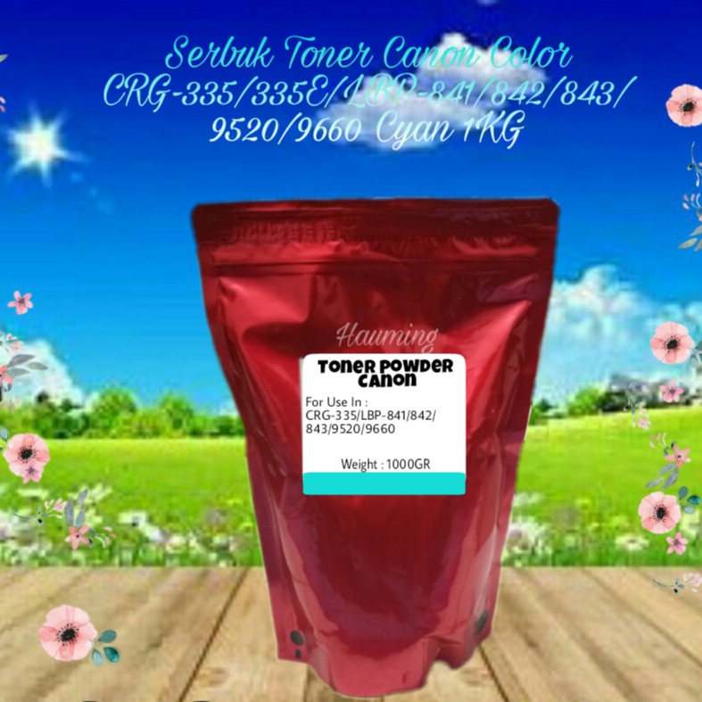 Serbuk Toner Canon CRG-335 335E LBP-841 841CDN 842 842C 843 843Ci 843CX 9520C 9660C Cyan 1kg