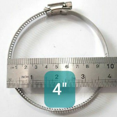 Hose Clamp Stainless Selang Klem 4&quot; inch 78-101MM (D4159)