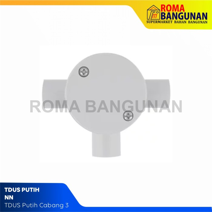 TDUS T DUS T-DOS T-DUS HI 20 MM Putih White Cabang 3