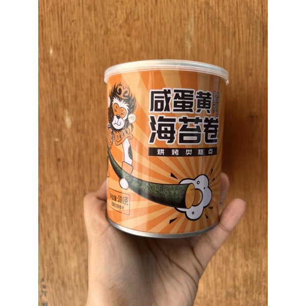 

Cemilan instan nori telur asin xian dan hai tai quan 咸蛋黄海苔卷 100gr