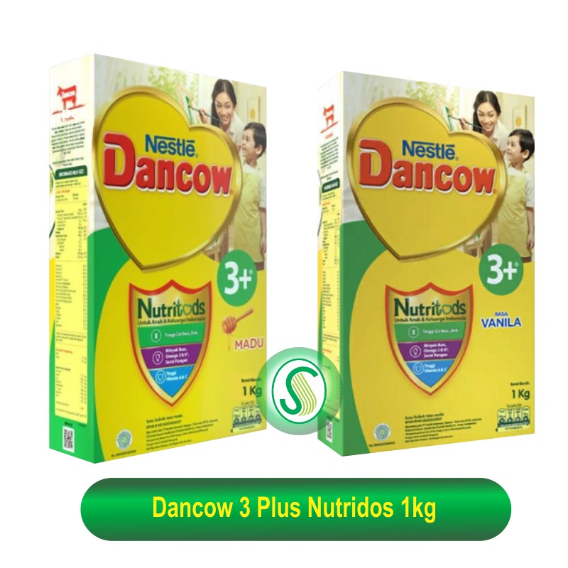 Dancow 3 + Susu Formula Anak Usia 3-5 tahun Vanilla / Madu 1kg