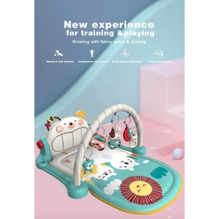 Right Start Double Sided Piano Gym Mat Baby Playgym Playmat Sensory Musical Rattle - Mainan Karpet Anak Bayi Lampu Lagu Musik-7