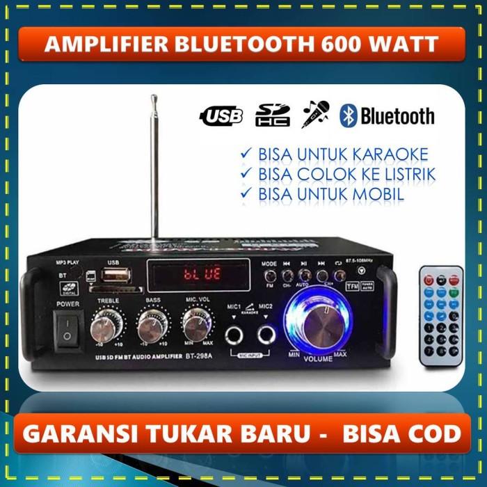 TERBARU  Baru Power Amplifier Bluetooth Sound System Rumah Home Theater Bisa Ka