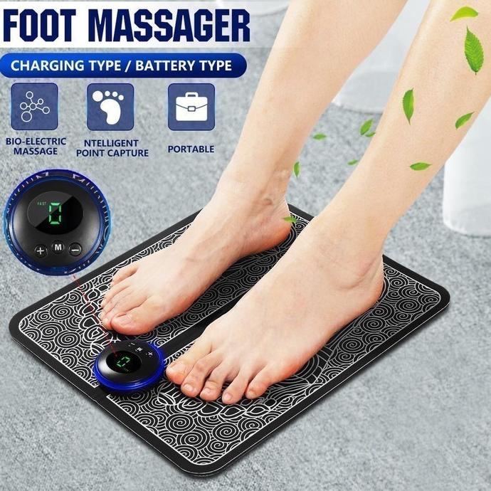 Alat Pijat kaki elektrik Ems Foot Massager rechargeable akupuntur