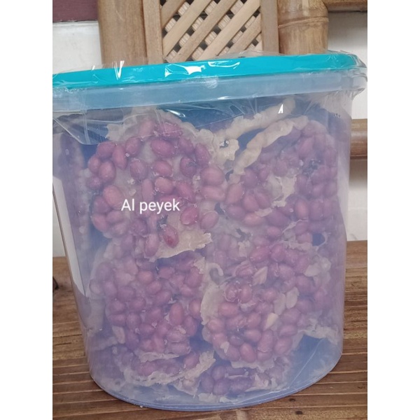 (1000gr+ toples) REMPEYEK BULAT / PEYEK BULAT KACANG TANAH SUPER