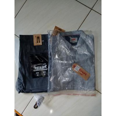 Unik chino LEVIS 511 plus kemeja LEVIS import byk warnanya Berkualitas