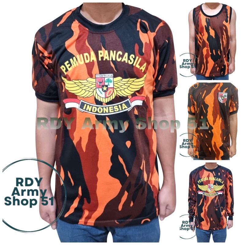 KAOS PEMUDA PANCASILA KAOS PP KAOS LORENG PEMUDA PANCASILA