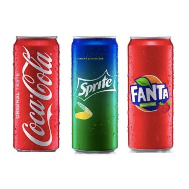 KHUSUS GOJEK GRAB Coca cola Fanta Sprite Kaleng  330 