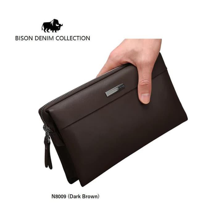 Bison Denim-Handbag Pria / Clutch Bag Mewah (Bison N8009-2B)