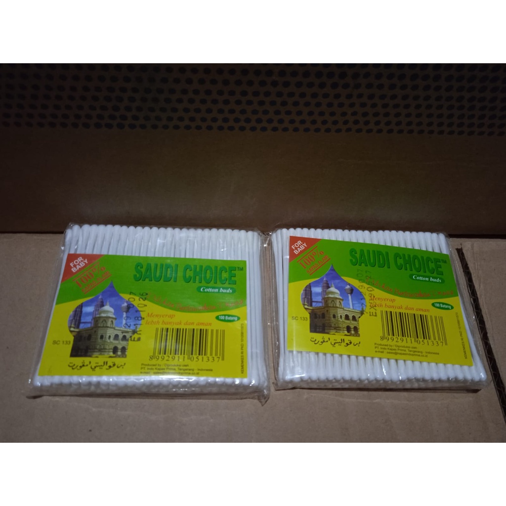 SAUDI Cotton Buds Extra Fine pack100 - SC133