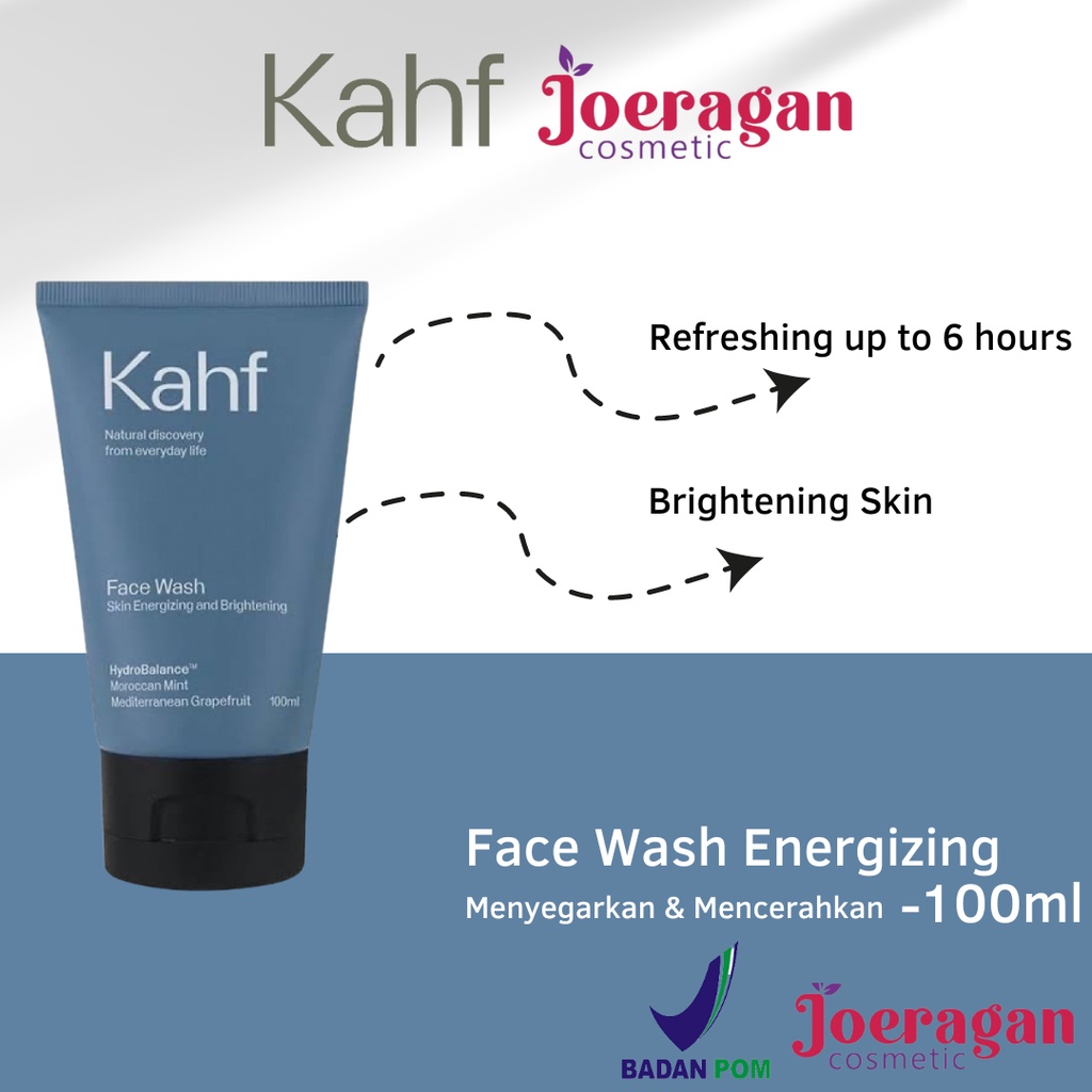 Jual Kahf Skin Energizing and Brightening Face Wash 100 ml Sabun