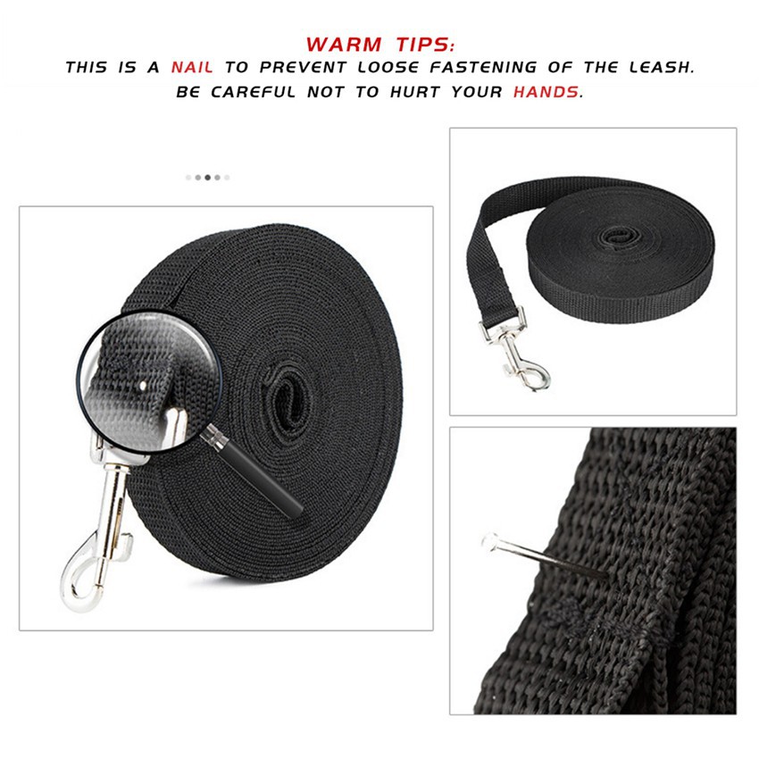 1.2m1.8m3m tali traksi diperpanjang tahan ledakan tali anjing luar ruangan